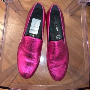 kenneth cole hot pink leather loafers